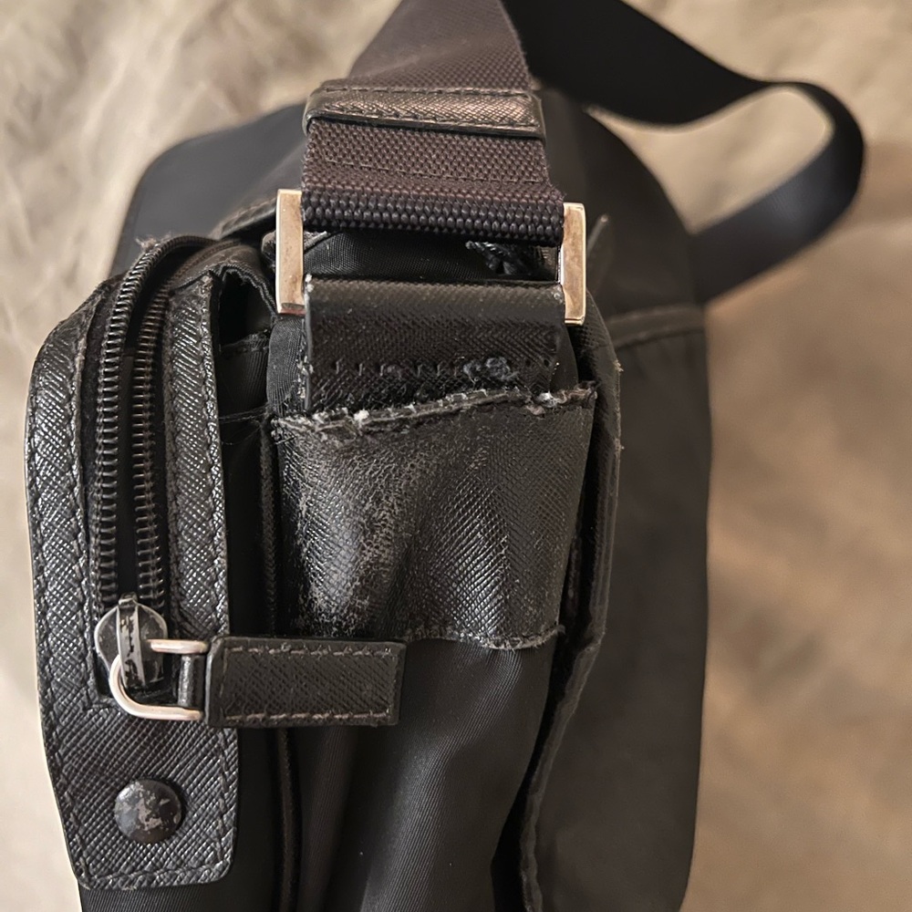 Prada Black Nylon Messenger Bag - Picture 4 of 5